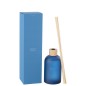 Bougie parfumée « Embruns Marins » dans pot bleu 9.5x9.5x35.5 cm